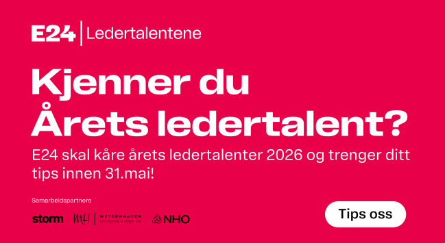 Tips oss om E24s ledertalenter 2026